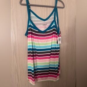 Torrid Striped Multicolor Tank Top